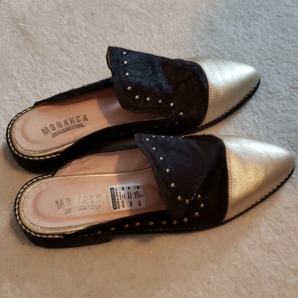 New Monarca Handmade Anabelle Leather Mules